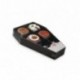 CAPSULAS CUPCAKE+BANDERAS HALLOW ATAUD DE IBILI 7.5 CM