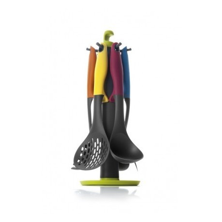 Definir 6 utensílios + suporte colorido ibili