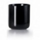 PORTA UTENSILIOS PORCELANA NEGRO DE IBILI 12x14 CM