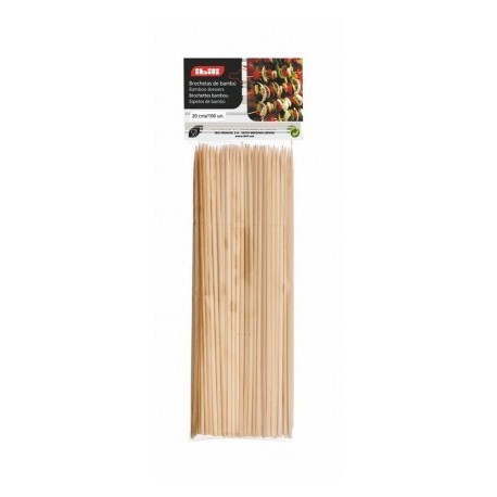 100 espetos Bambu de Ibili 20 cm