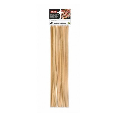 50 BROCHETAS DE BAMBU DE IBILI 30 CM