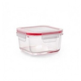 CONTENEDOR DE VIDRIO CUADRADO DE IBILI 11.5X11.5 CM