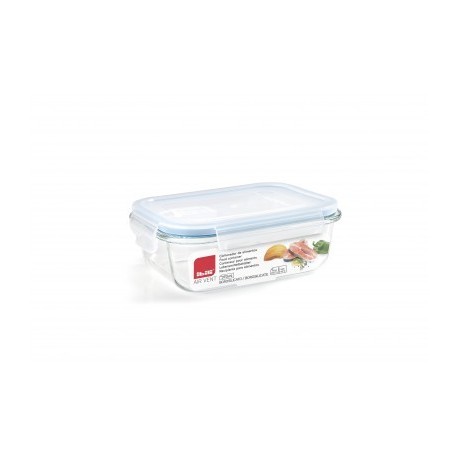 Ibili 650 ml de recipiente de alimentos retangulares