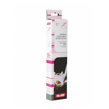 MANGA DESECHABLE EN ROLLO 10 UDS. DE IBILI 40 CM