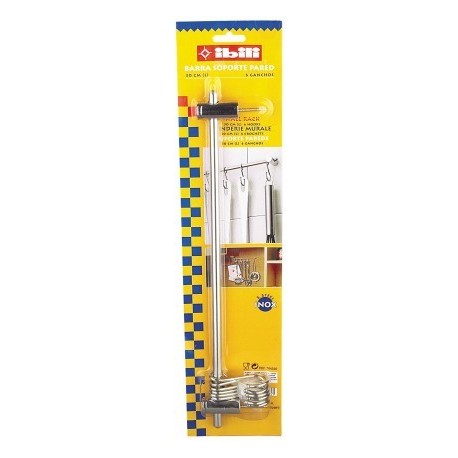 40 cm de parede ibili) barra de suporte - 10 ganchos