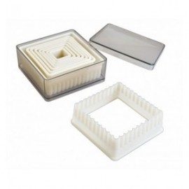 Corte massas quadradas encaracoladas (9 pc) de Ibili