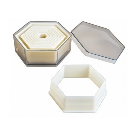 Corte as massas hexagon suave (9 pc) de ibili