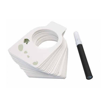 24 rótulos de vinho + marcador ibili