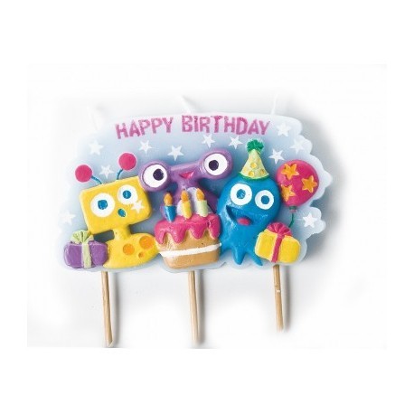 VELA MONSTRUITOS DE IBILI 8 CM