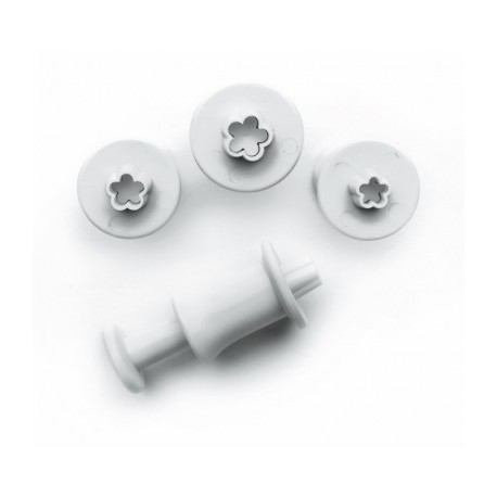 SET 3 CORTADORES CON EXPULSOR BLOSSOM DE IBILI 0.6-0.7-0.8 CM