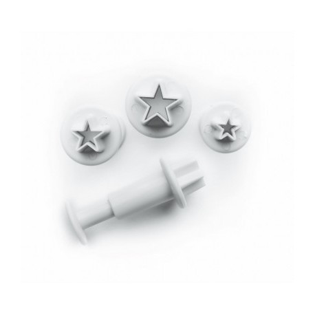 SET 3 CORTADORES CON EXPULSOR ESTRELLA DE IBILI 0.7-1-1.2 CM