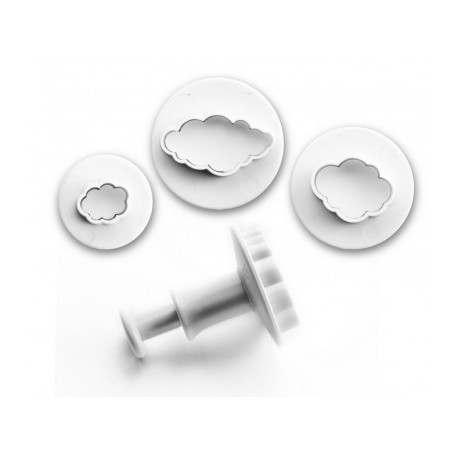 SET 3 CORTADORES CON EXPULSOR NUBES DE IBILI 1.3-2-3 CM