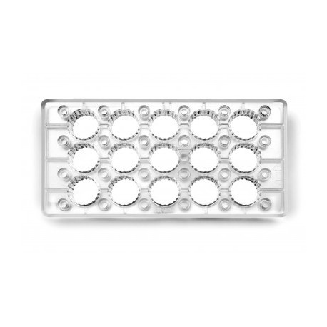 MOLDE BOMBÓN MAGNÉTICO REDONDO RIZADO DE IBILI 27x14 CM