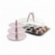 Molde de muffin 12 cavidades c/tampa e suporte ibili 37x29 cm