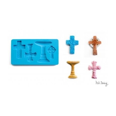 MOLDE 3D CRUCES DE IBILI 8x12.5 CM