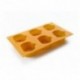 MOLDE 6 CAVIDADES CALABAZA DE IBILI 7x7 CM