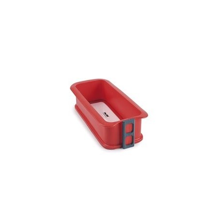 Molde de silicone retangular removível com base de cristal ibili