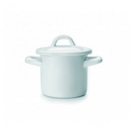 Mini pote com tampa branca de Ibili 10 cm
