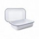 FUENTE DE HORNO BLANCA DE IBILI 37X24X7.30 CM