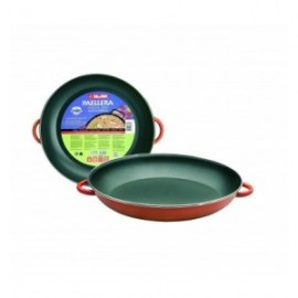 Paellera com metal a asa laranja de ibili 38 cm