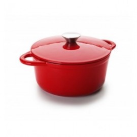 COCOTTE REDONDA ROJA DE IBILI 24x11.50 CM