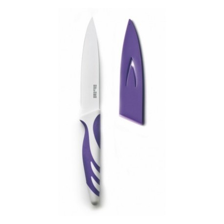 CUCHILLO DE COCINA ANTIADHERENTE MORADO DE IBILI 12.5 CM