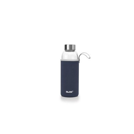 BOTELLA BOROSILICATO NEOPRENE DARK BLUE DE IBILI 0.55 LT