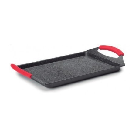 PLANCHA GRILL LISA ECO-PIEDRA BLACK DE LACOR 34X26 CM