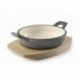 CACEROLA REDONDA MAGMA GREY DE LACOR 12 CM