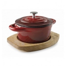 CACEROLA REDONDA CON TAPA MAGMA RED DE LACOR 10 CM