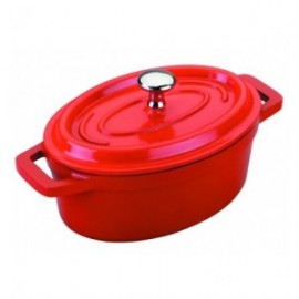 Panela oval de alumínio abastecida com 12x8,5 cm