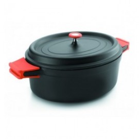 Lacor preto alumínio oval oval cocoola 31x25 cm