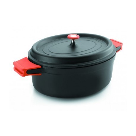 Lacor preto alumínio oval oval cocoola 31x25 cm