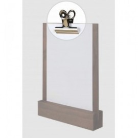 PINZA PARA CARTA MENU MADERA DE LACOR