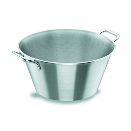 CALDERO CÓNICO CON ASAS INOXIDABLE 18/10 DE LACOR 32 CM