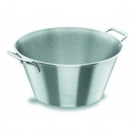 CALDERO CÓNICO CON ASAS INOXIDABLE 18/10 DE LACOR 36 CM