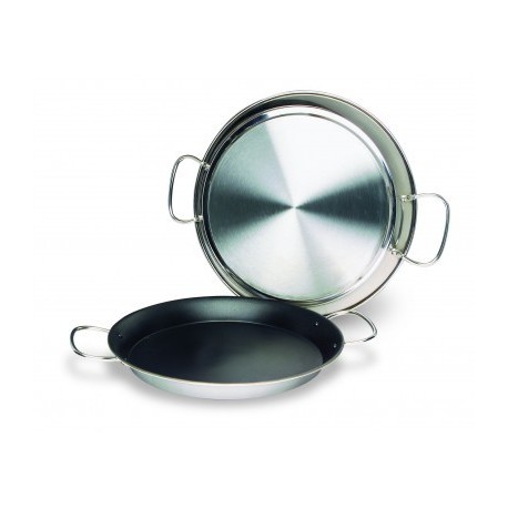 PAELLERA VALENCIANA INOXIDABLE 18/10 ANTIADHERENTE DE LACOR 28 CM