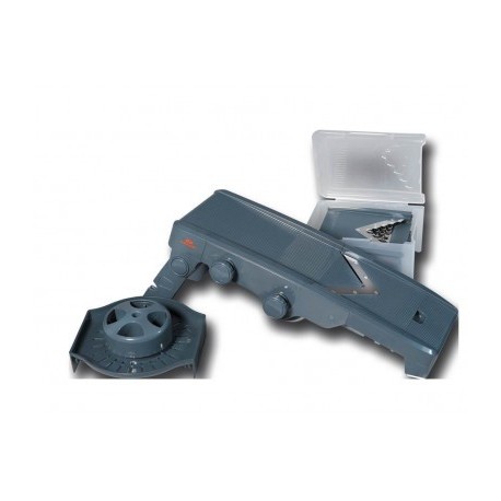 MANDOLINA GRIS CORTE "V" + 5 CUCHILLAS DE LACOR