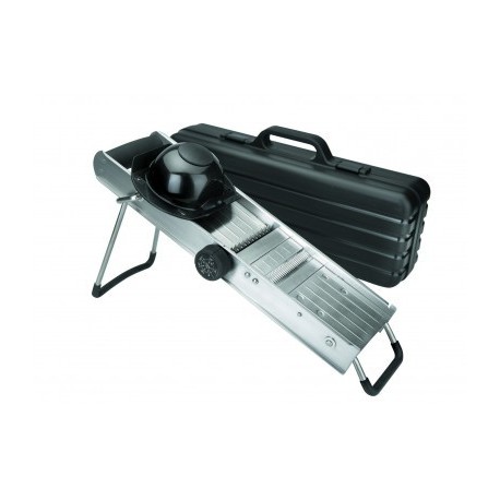 MANDOLINA INOXIDABLE CON PROTECTOR CUCHILLAS REVOLVER