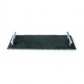 Bandeja de ardósia com lacor lidar com 45,5x30 cm