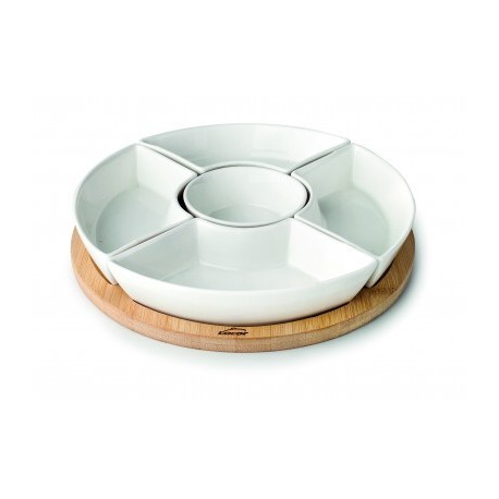 Fonte 5 Lacor Zensai Bamboo Compartamentos de base 26 cm