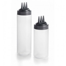 BOTELLA BIBERÓN CON BOQUILLA TRIPLE DE LACOR 7X26 CM