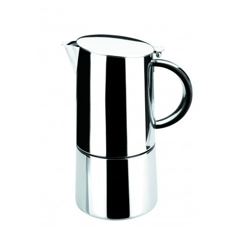 Cafetera Express Moka INoxidável de Lacor 10 xícaras