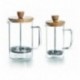 Cafeteira francesa Wood de lacor 0,80 litros
