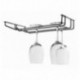 SOPORTE DE COPAS BLACK DE 2 FILAS DE LACOR 34x20 CM
