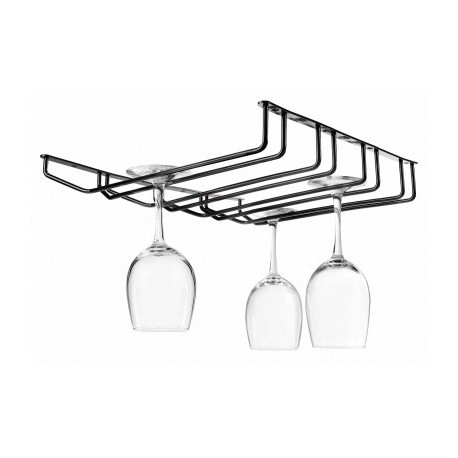 SOPORTE DE COPAS BLACK DE 4 FILAS DE LACOR 34x40 CM