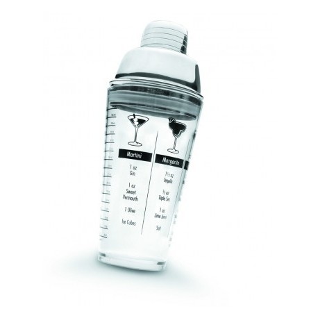 Agitador de acrílico com uma tampa inoxidável de lacor 450 ml