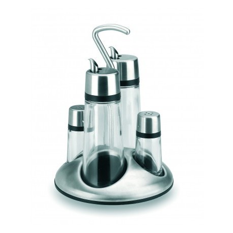 VINAGRERA LUXE 4 PIZAS CON SOPORTE DE LACOR 170-30 ML