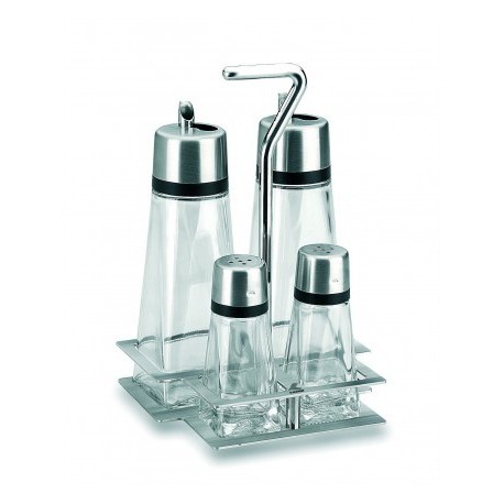 VINAGRERA HIPERLUX 4 PIEZAS CON SOPORTE DE LACOR 200-35 ML