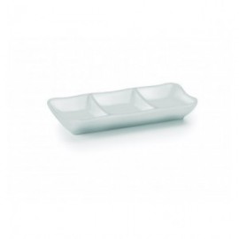 FUENTE SALSAS MELAMINA SERIE WHITE DE LACOR 19x8x3 CM